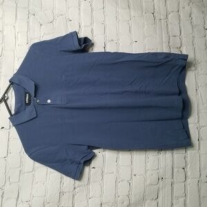 Express Mens 100% Cotton Blue Polo Size Small EUC